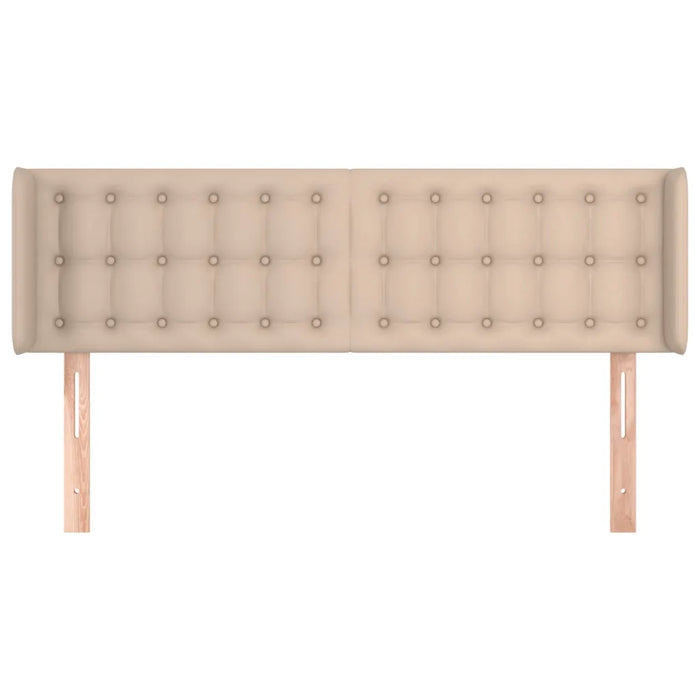 Testiera ad Orecchio Cappuccino 147x16x78/88 cm in Similpelle