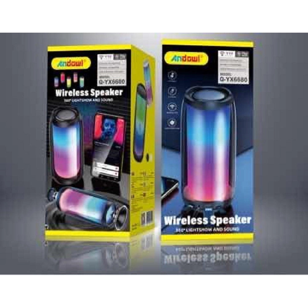 Trade Shop - Cassa Speaker Wireless Portatile Altoparlante Bluetooth 5.0 A Colori Q-yx6680 -