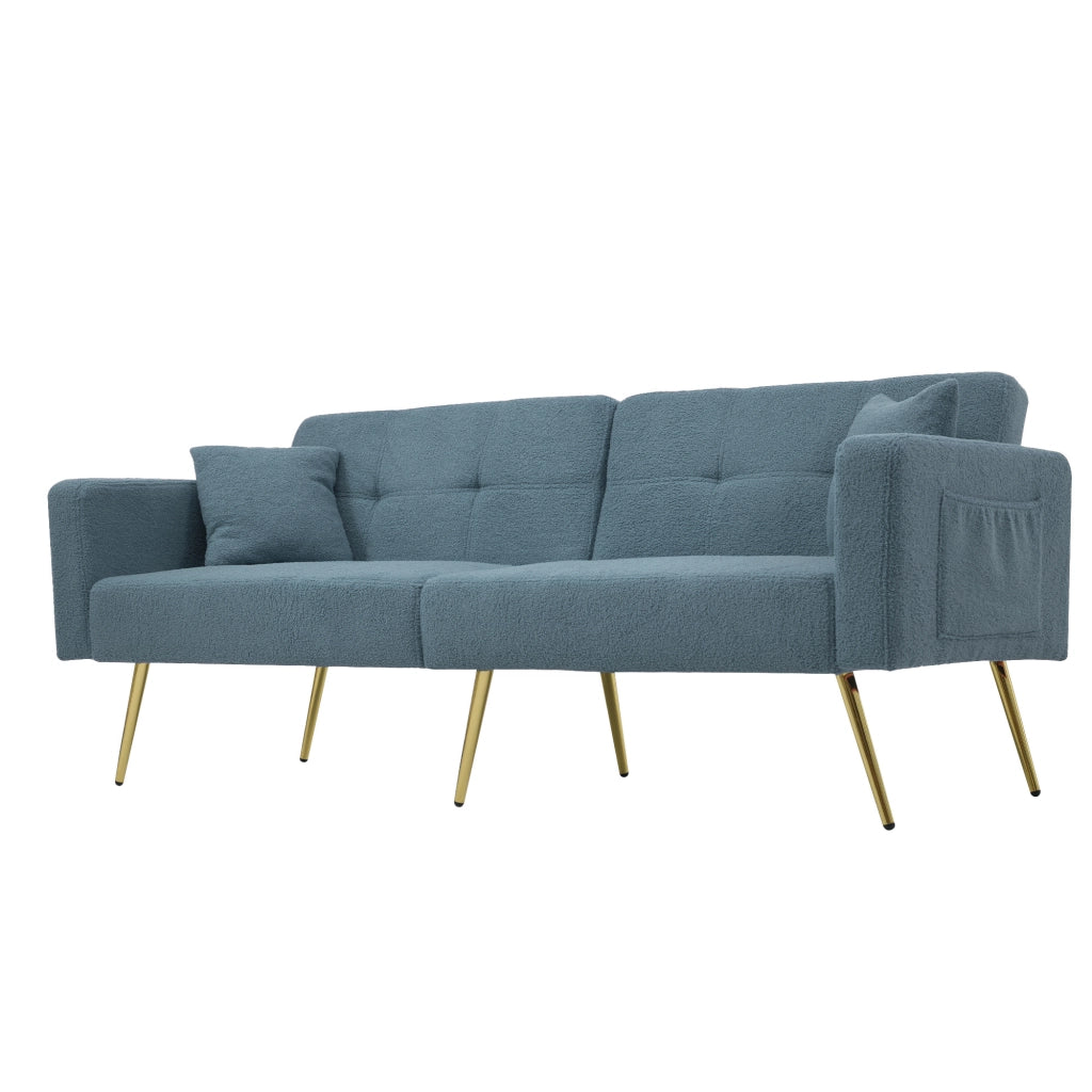 Divano letto regolabile - Zephmum- Con cuscini e tasche laterali