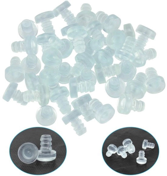 Paraurti per tavolo 40 pezzi - gomma/vetro - silicone - silenziatori di rumore - supporti di distanza - protezione mobili - fermacarta