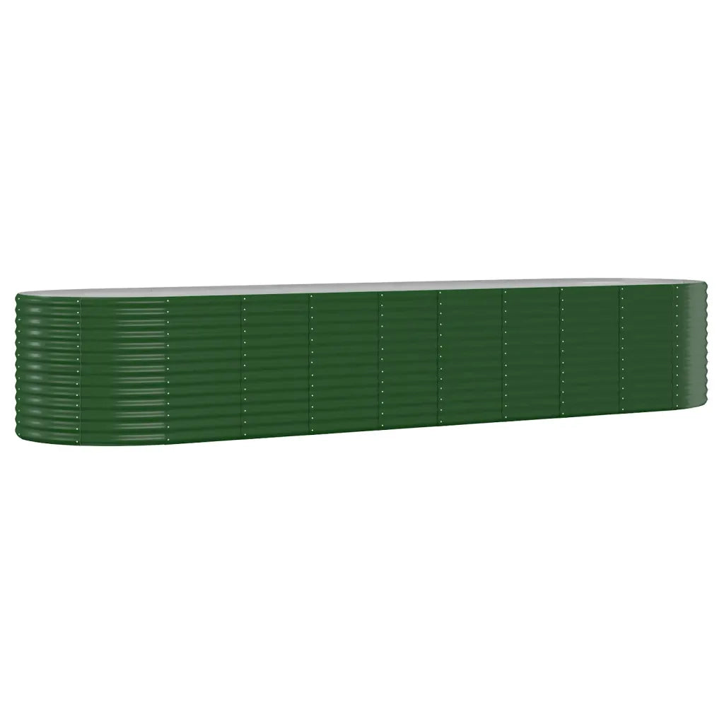Letto Giardino Acciaio Zincato 396x100x68 cm Verde 319073