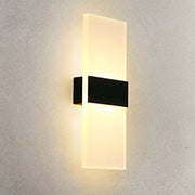 Trade Shop - Applique Cubo A Led Da 12w In Vetro Faretto Da Parete Muro Luce Per Interni Ip20 - -bianco Naturale      -