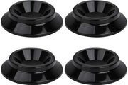 Set di sostegni per mobili a rullo da 4 - Copritappeto rotondi per pavimento - Copritappeto per ruote di mobili - Coperchi per ruote di pianoforte - ABS - Facili da utilizzare
