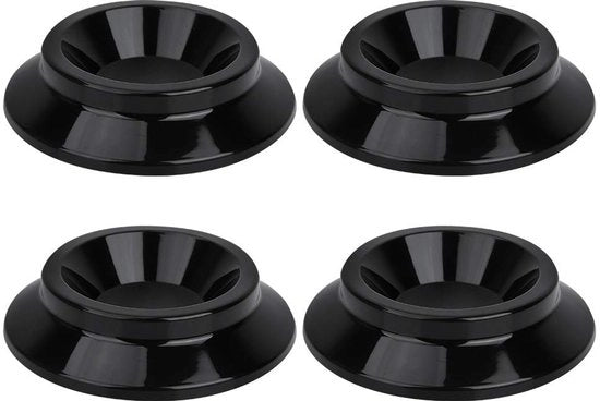 Set di sostegni per mobili a rullo da 4 - Copritappeto rotondi per pavimento - Copritappeto per ruote di mobili - Coperchi per ruote di pianoforte - ABS - Facili da utilizzare