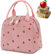 Borsa Isolante Opportuna - Borsa da Spesa Pieghevole e Riciclabile - Per Scuola Ufficio e Picnic - Borsa da Picnic Rosa - Borsa da Spalle per Donne e Viaggi