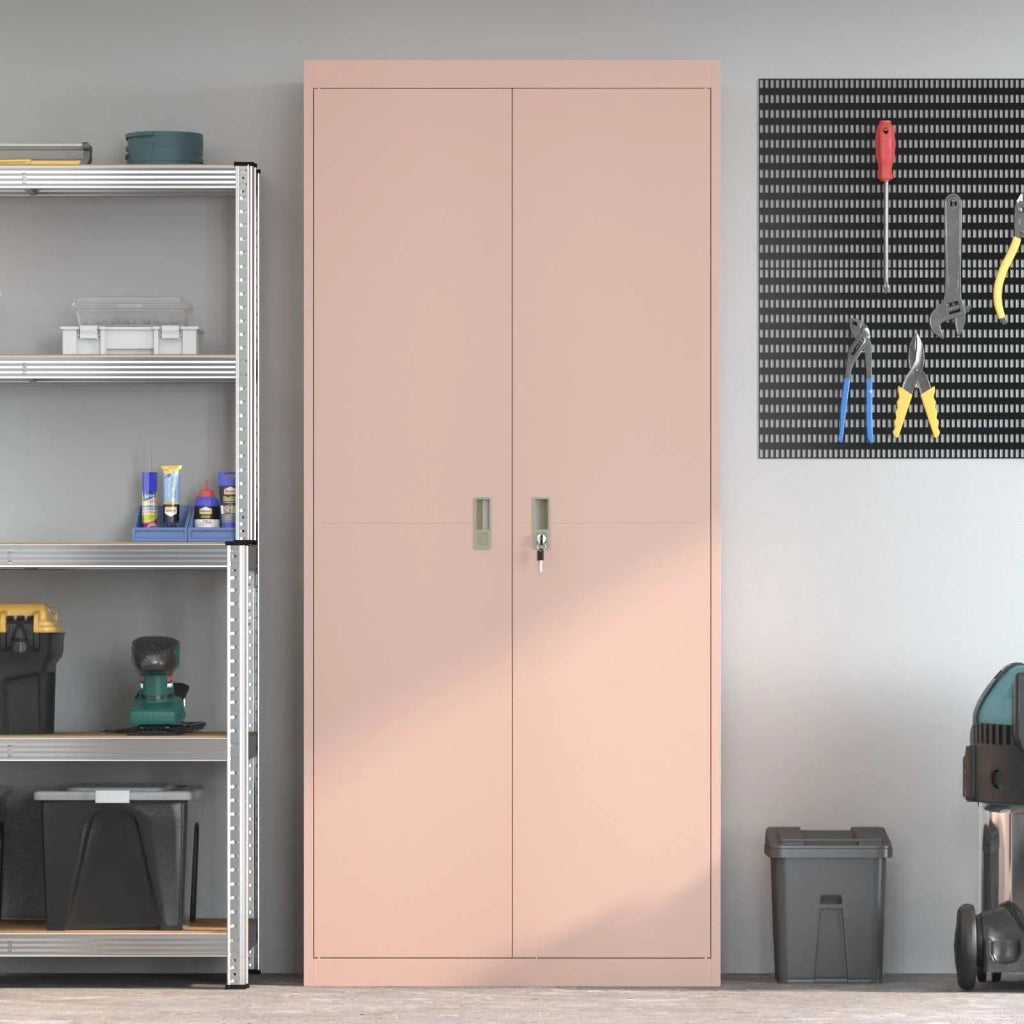 Armadio Rosa 90 x 40 x 200 cm Acciaio