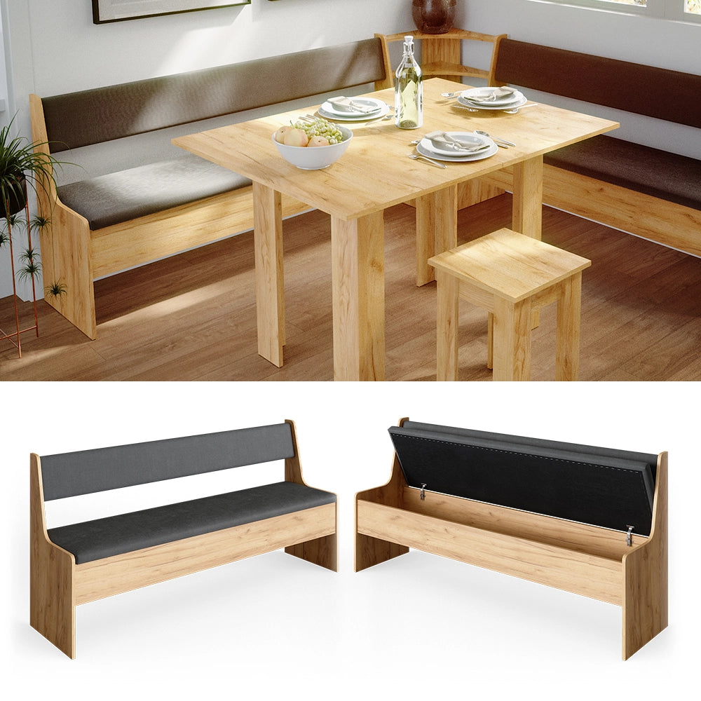 Vicco Panca ad angolo Quercia dorata 166.6 x 41.5 cm
