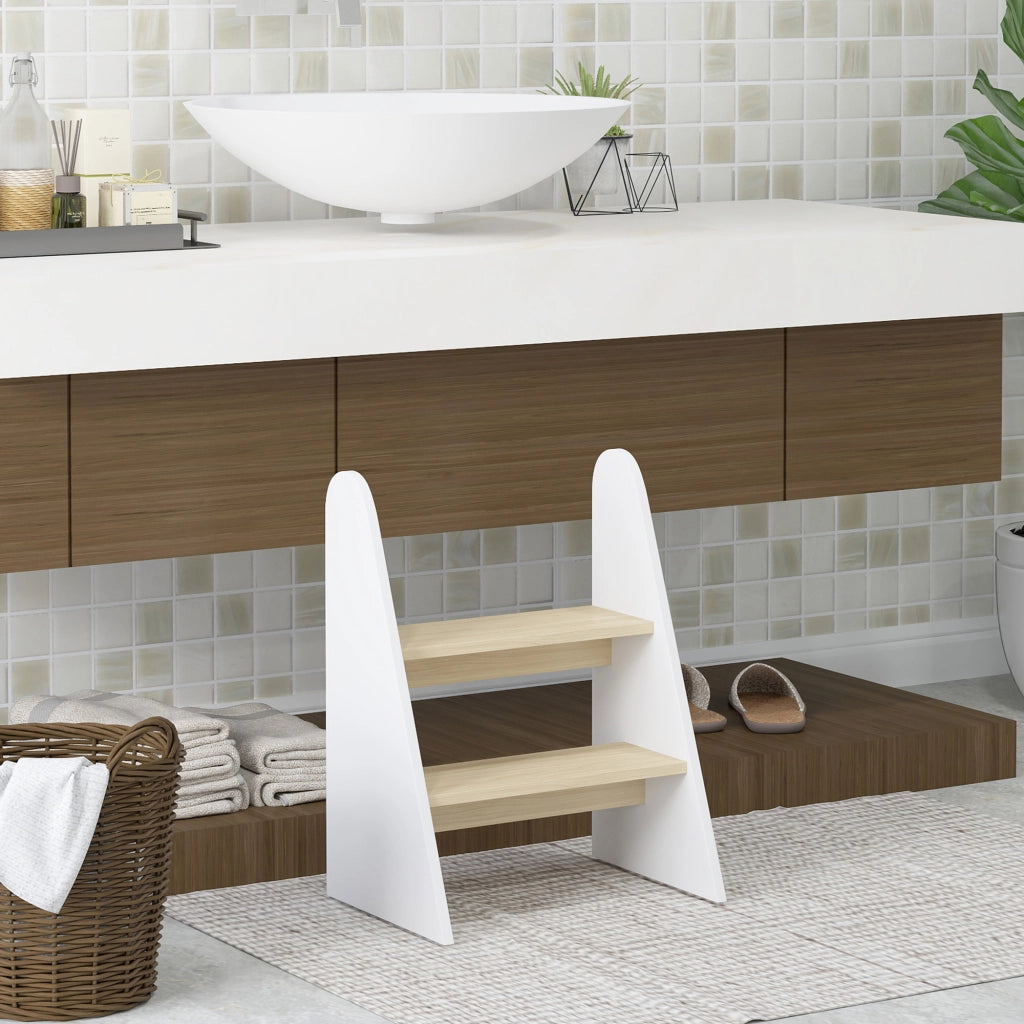 Scala a 2 Gradini per Bambini ¨C zephmum ¨C Bianco