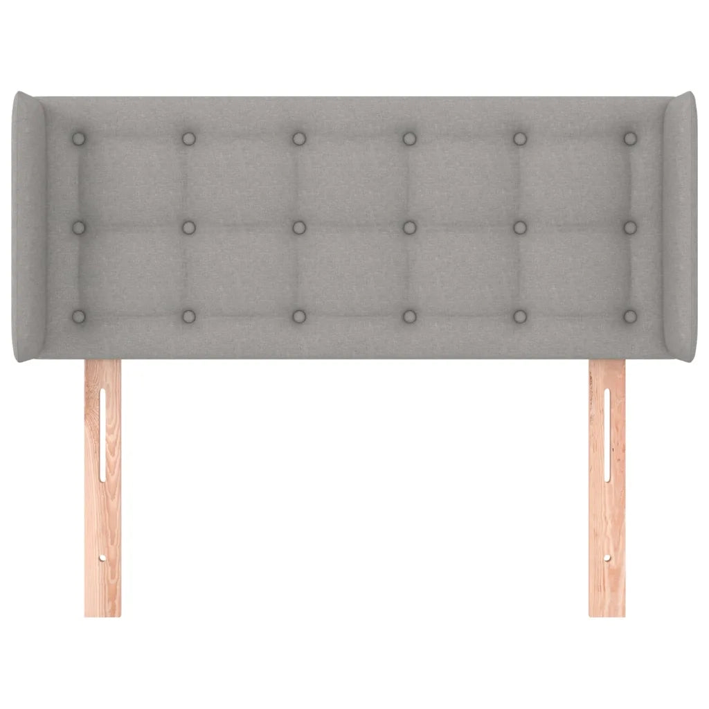 Testiera ad Orecchio Grigio Chiaro 83x16x78/88 cm in Tessuto 3119176