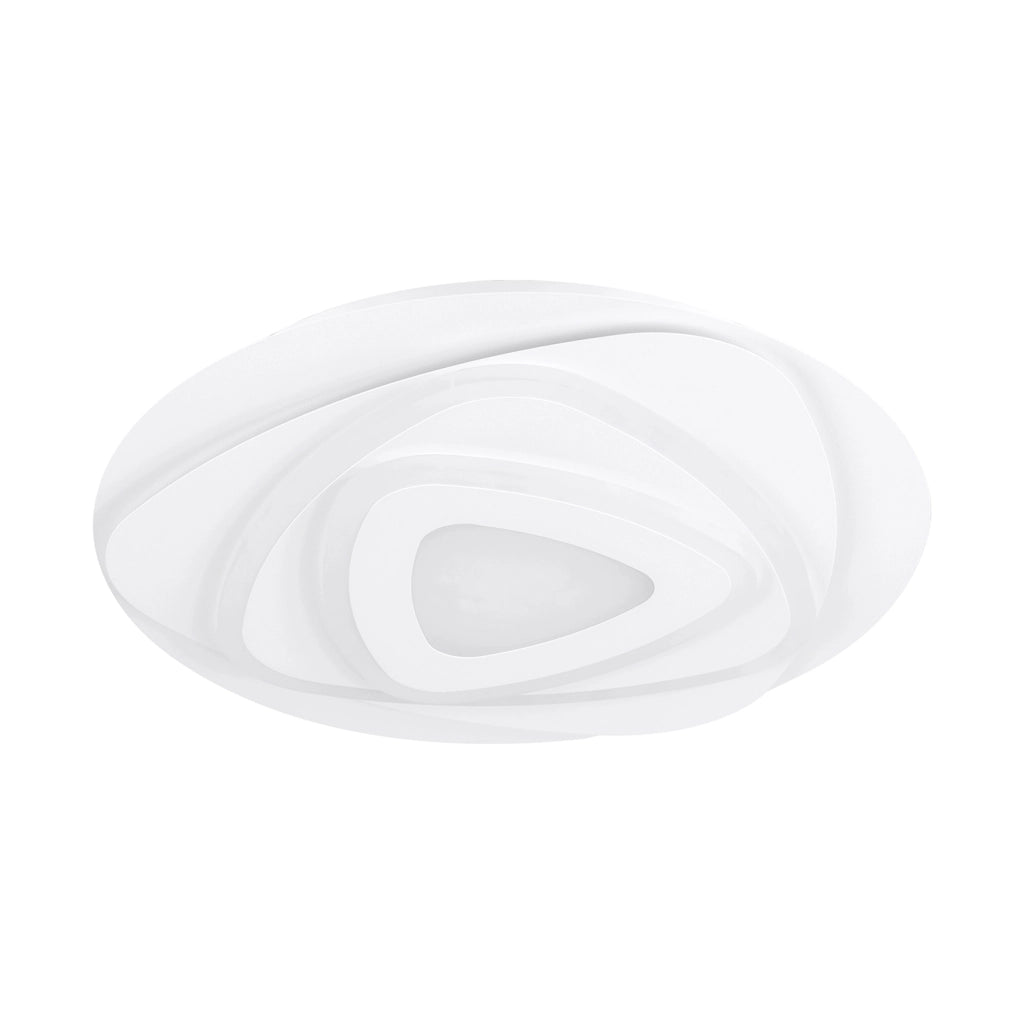 Plafoniera Contemporanea Palagiano Acciaio Bianco Luce Led Integrato 21W