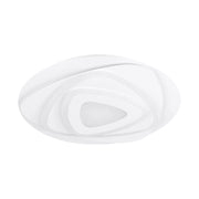 Plafoniera Contemporanea Palagiano Acciaio Bianco Luce Led Integrato 21W