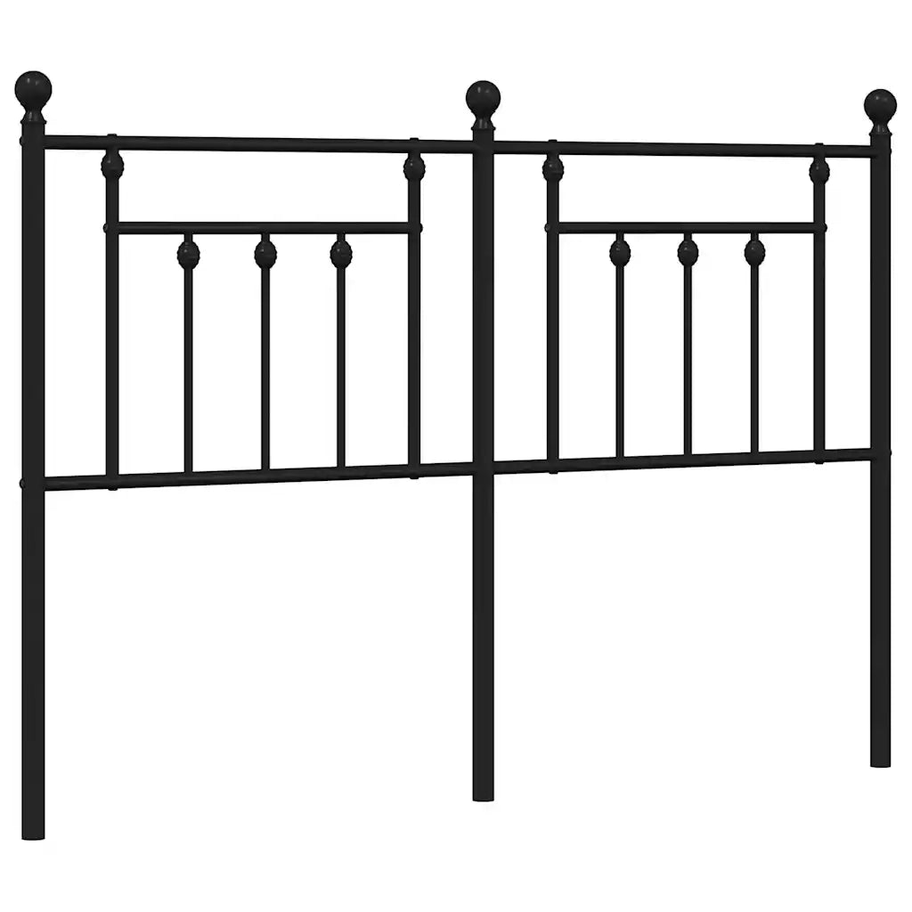 Testiera | Testata di Ricambio in Metallo Nero 135 cm