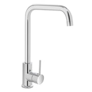 Miscelatore lavello cucina a canna alta orientabile in zinco cromato – Eden