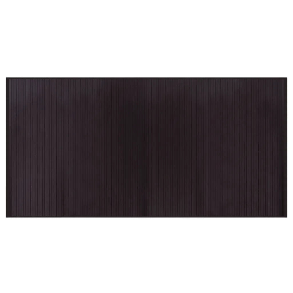 Tappeto Rettangolare Marrone Scuro 100x200 cm in BambÃ¹