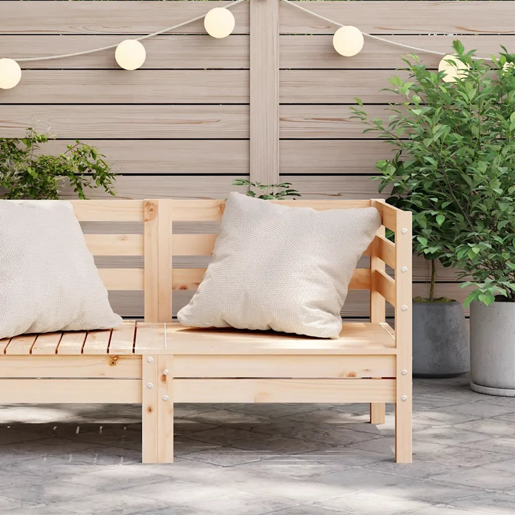 Divano Angolare da Giardino-Sofa da giardino in Legno Massello di Pino