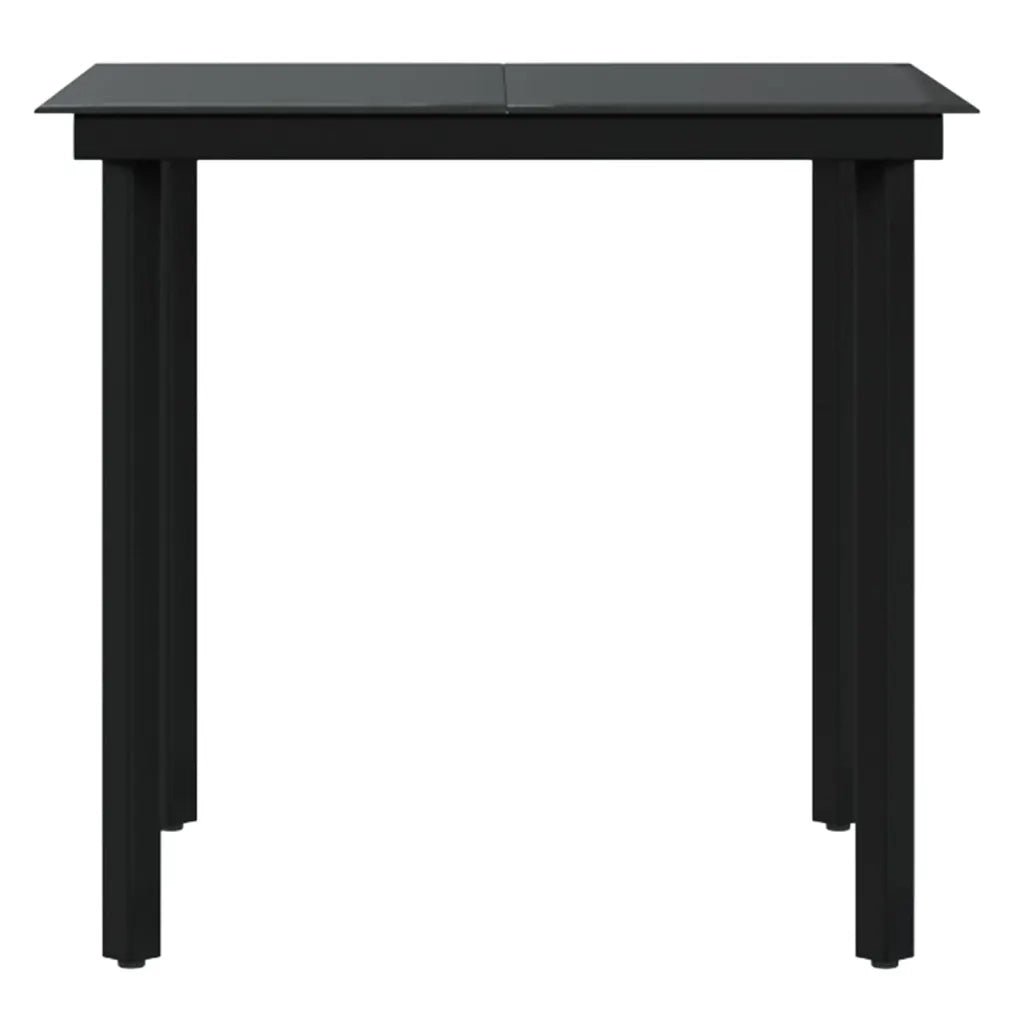 Set da Pranzo da Giardino 3 pz con Cuscini Nero 3099353