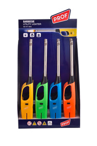 Set 16 Accendigas Ricaricabili H27,7 cm con Regolatore di Fiamma Vari Colori