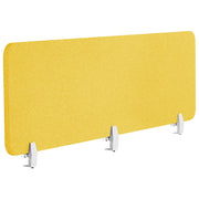 Pannello Divisorio Fonoassorbente per scrivania in PET Giallo 180 x 40 cm tavolo ufficio