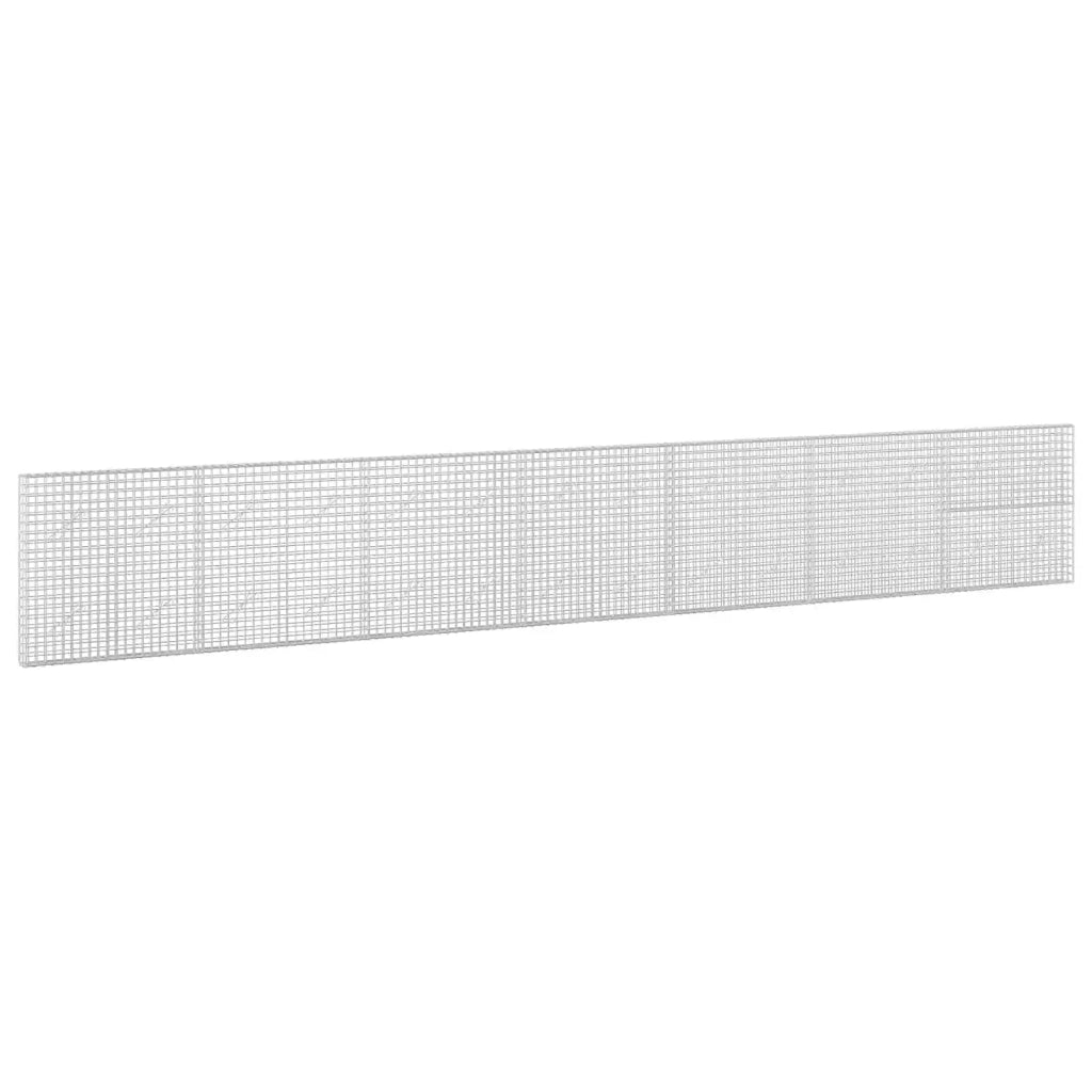 Gabione con filo da 5 mm e rete da 5x5 cm 700x10x100 cm 3463976
