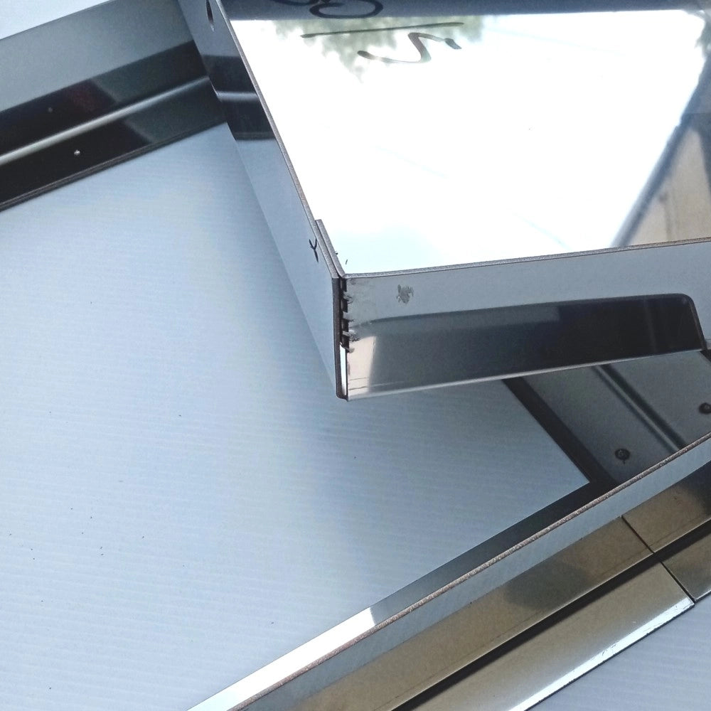Sigillo 400 x 400 x h 80mm chiusino di acciaio inox pesante da incasso