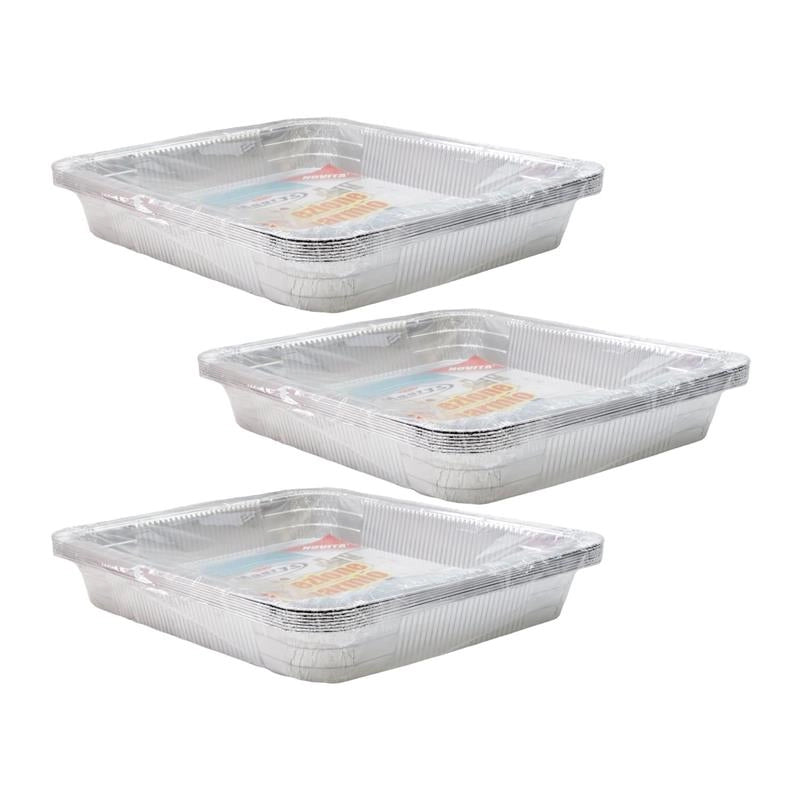KIT SET 3 PZ MAURY'S CONTENITORE IN ALLUMINIO IN CONFEZIONE DA 8 PEZZI