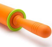 Spine Silicone Flessibile - 4 Supporti di Distanza - Antistatici - Ideali per Cuochi Casalinghi - Lunghezza Totale 45 cm - Strumenti da Cucina Perfetti - Rotolo di Impasto