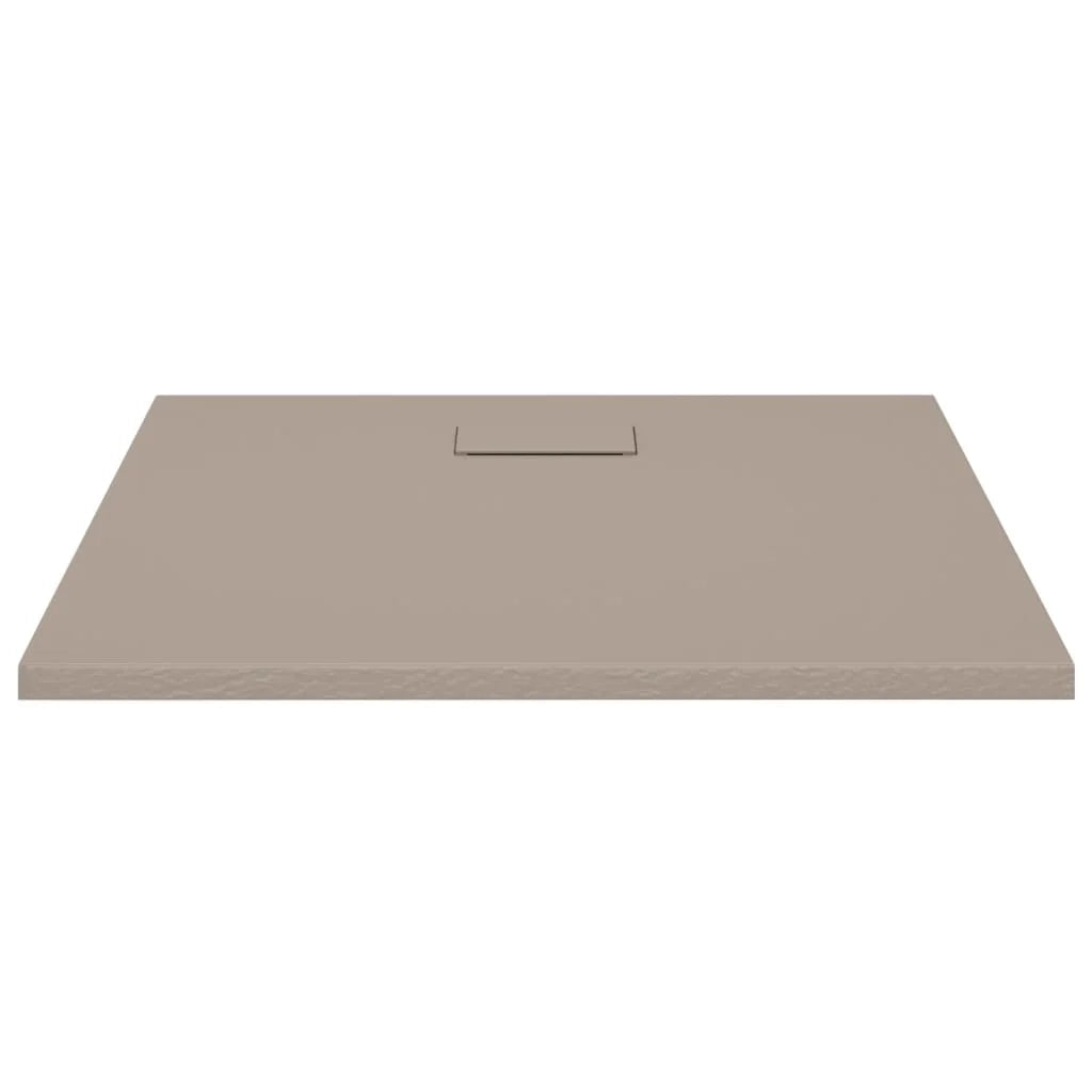 Piatto doccia base doccia piatto doccia contenitore doccia bagno WC cabina doccia arredamento casa SMC 90 x 80 cm marrone 02_0001966