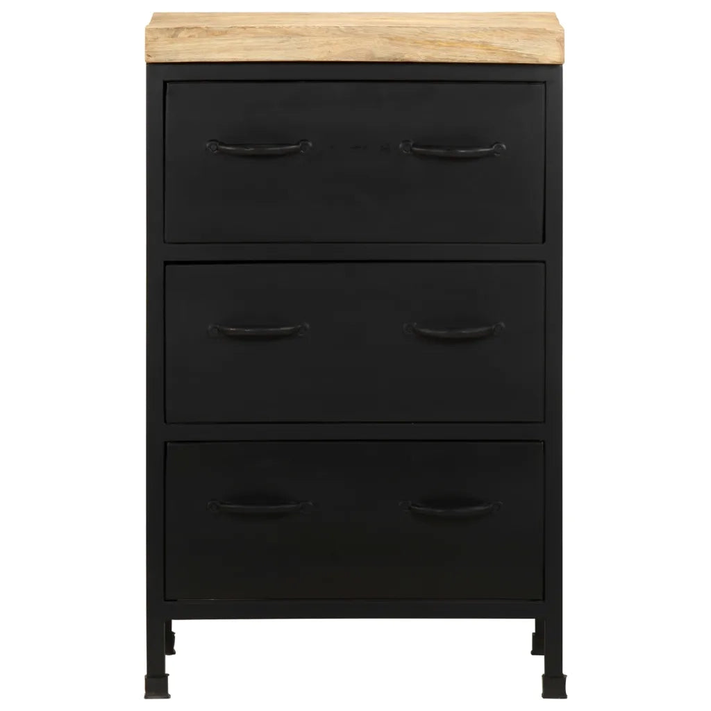 Credenza 47x35x76 cm in Legno di Mango Grezzo cod mxl 12744