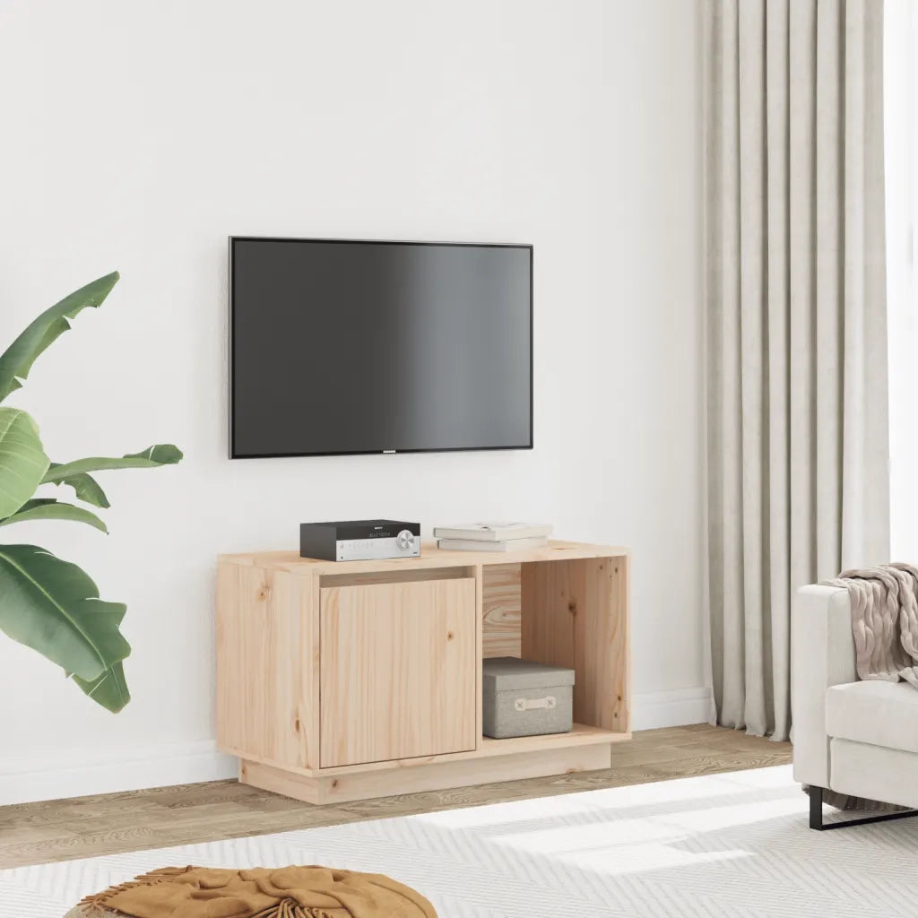 Mobile TV | Armadietto TV | Mobile Porta TV 74x35x44 cm in Legno Massello di Pino