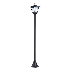 Lampione da Giardino Led a Energia Solare Nero 120 cm