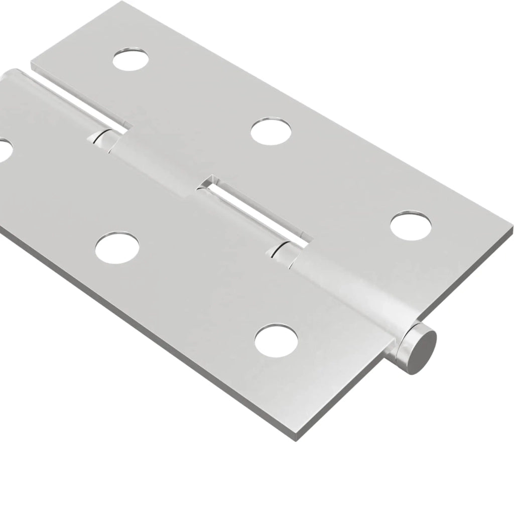 Cerniera Tinta unita 2 pcs Argento 58 x 35 x 1 mm Acciaio 864665