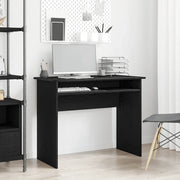 Scrivania Rovere Nero 90x50x74 cm in Legno Multistrato