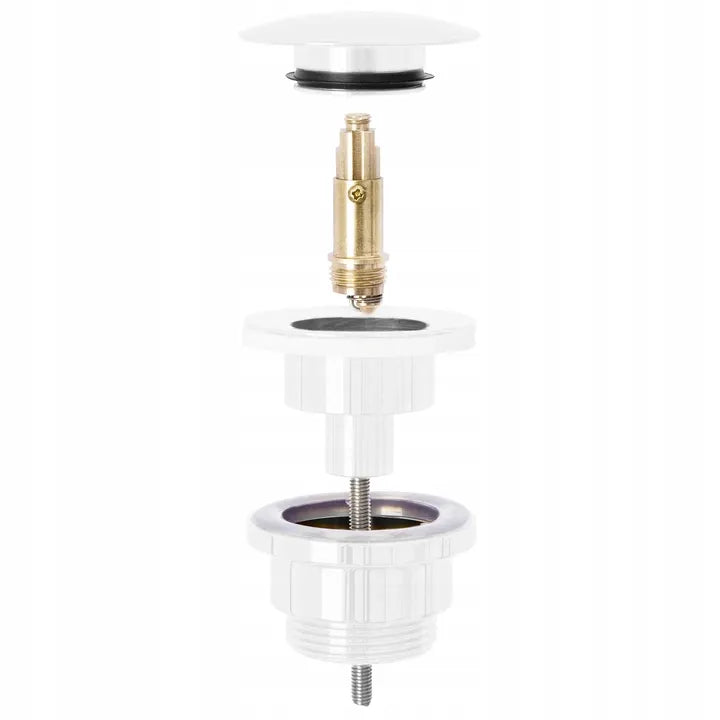 Tappo Per Lavabo Universale Klik-klak Rea White Mat