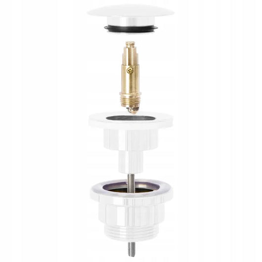 Tappo Per Lavabo Universale Klik-klak Rea White Mat