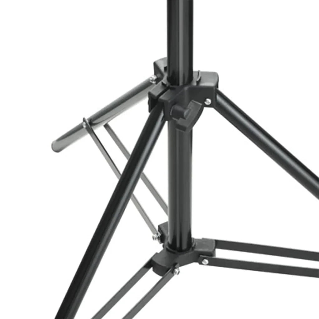 Kit per studio fotografico con illuminazione fondale e riflettore nero 02_0042486