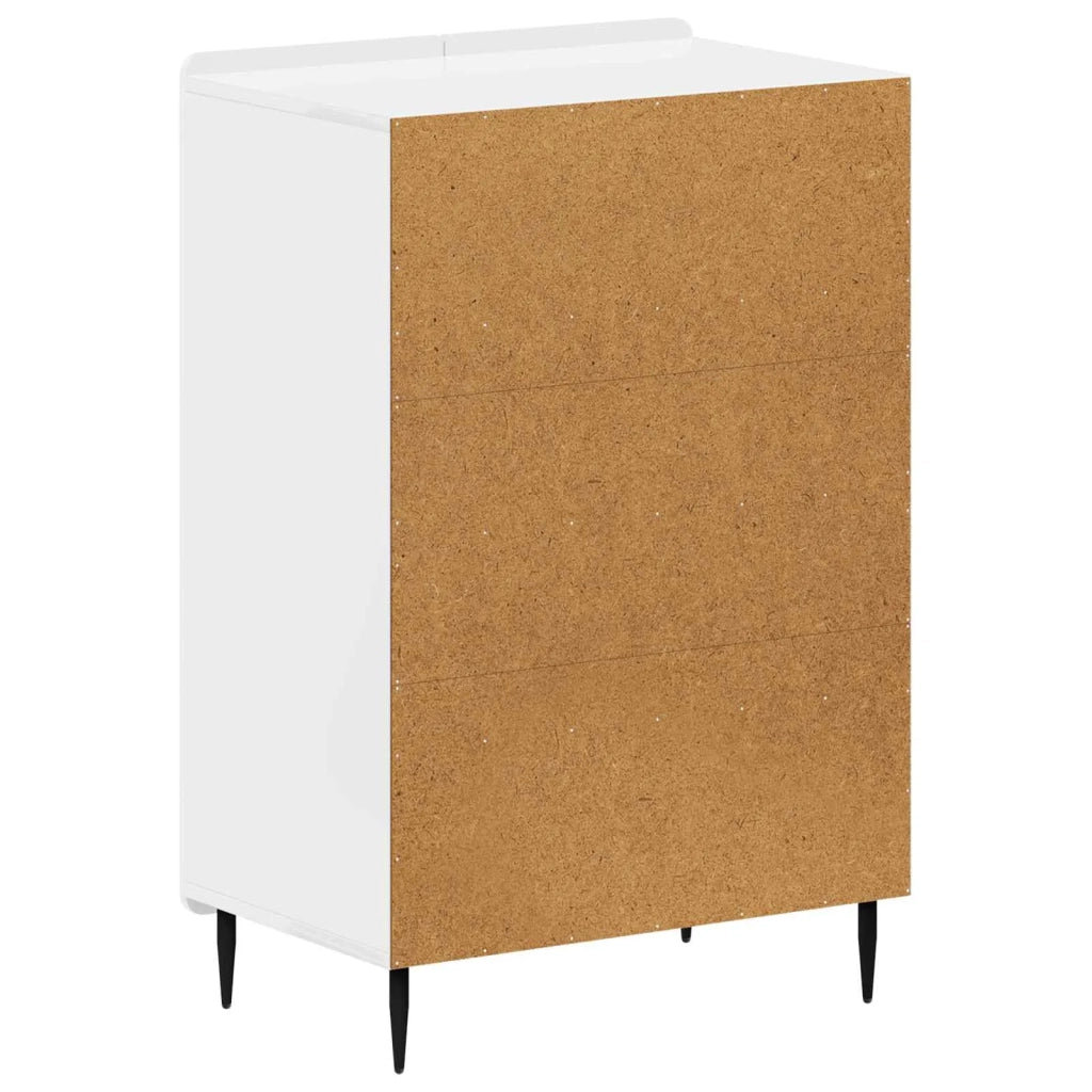 Mobile per scarpe ZWOLLE 59,5 x 39,5 x 91,5 cm Bianco Lucido 896429