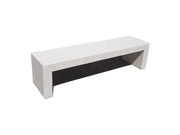Panca Venere 1629 Giochipark calcestruzzo levigato marmo travertino 200x50x50h