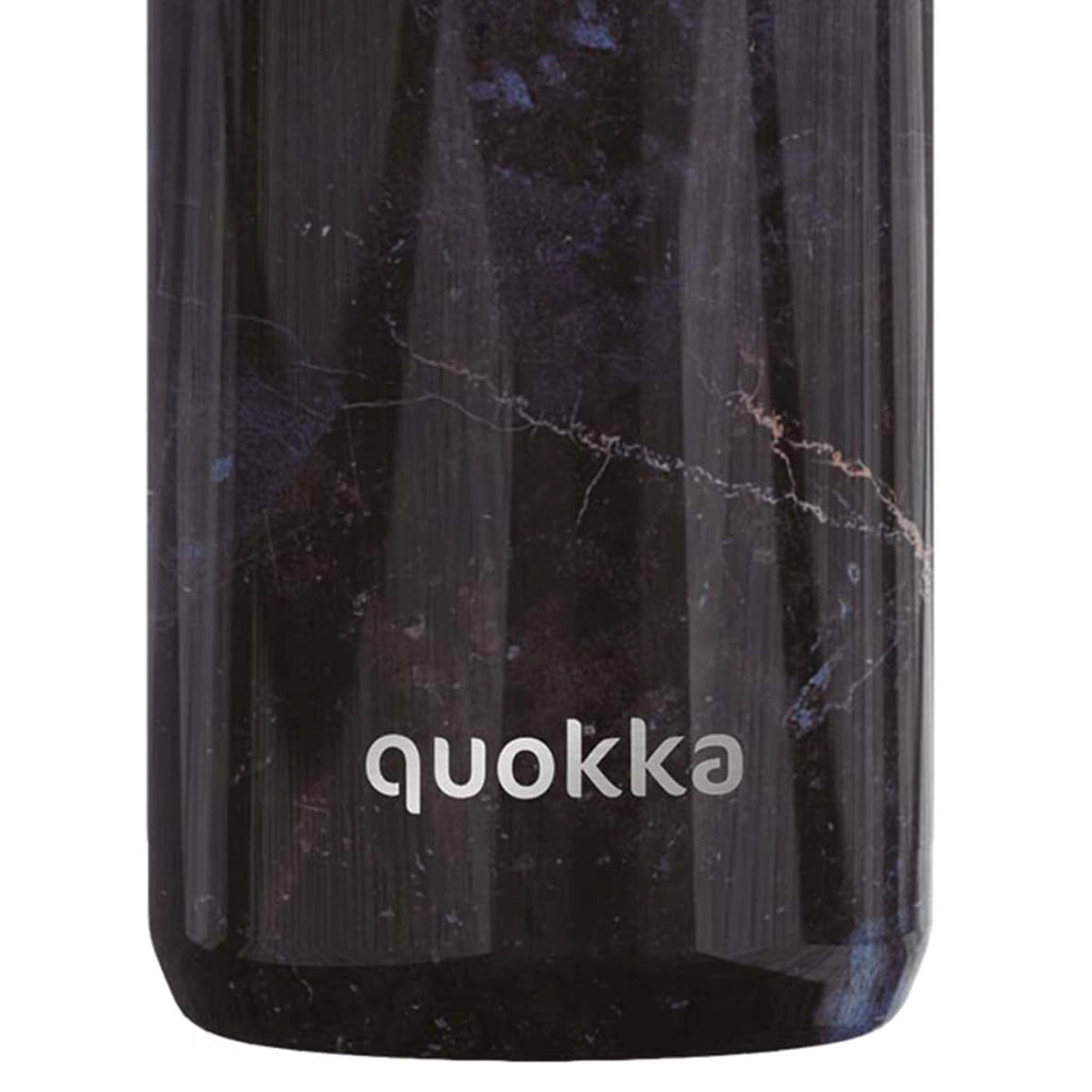 Bottiglia Termica 510 ml Doppia Parete Effetto Marmo Ermetica Nero Quokka