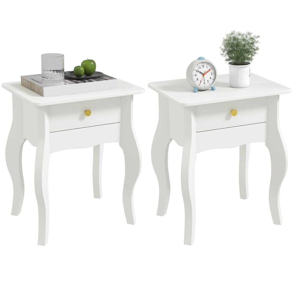 Tavolino da salotto ¨C zephmum ¨C 45x35x55 cm, bianco