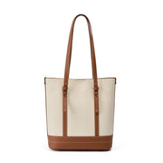 Borsa a mano e a tracolla da donna in vera pelle, colore bianco