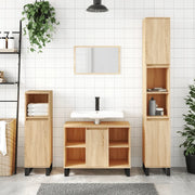 vidaXL Mobile da Bagno Rovere Sonoma 80x33x60 cm in Legno Multistrato