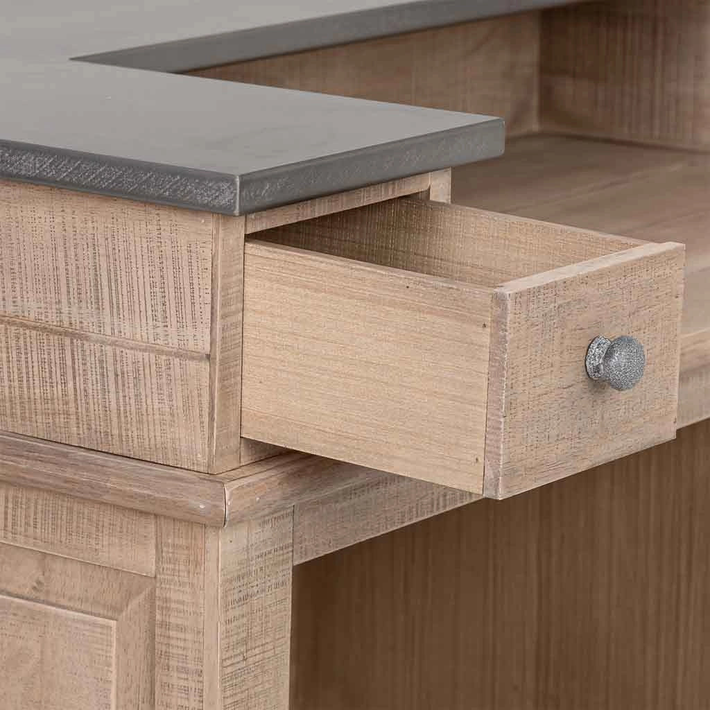 Bar in legno marrone 101x50x120h cm