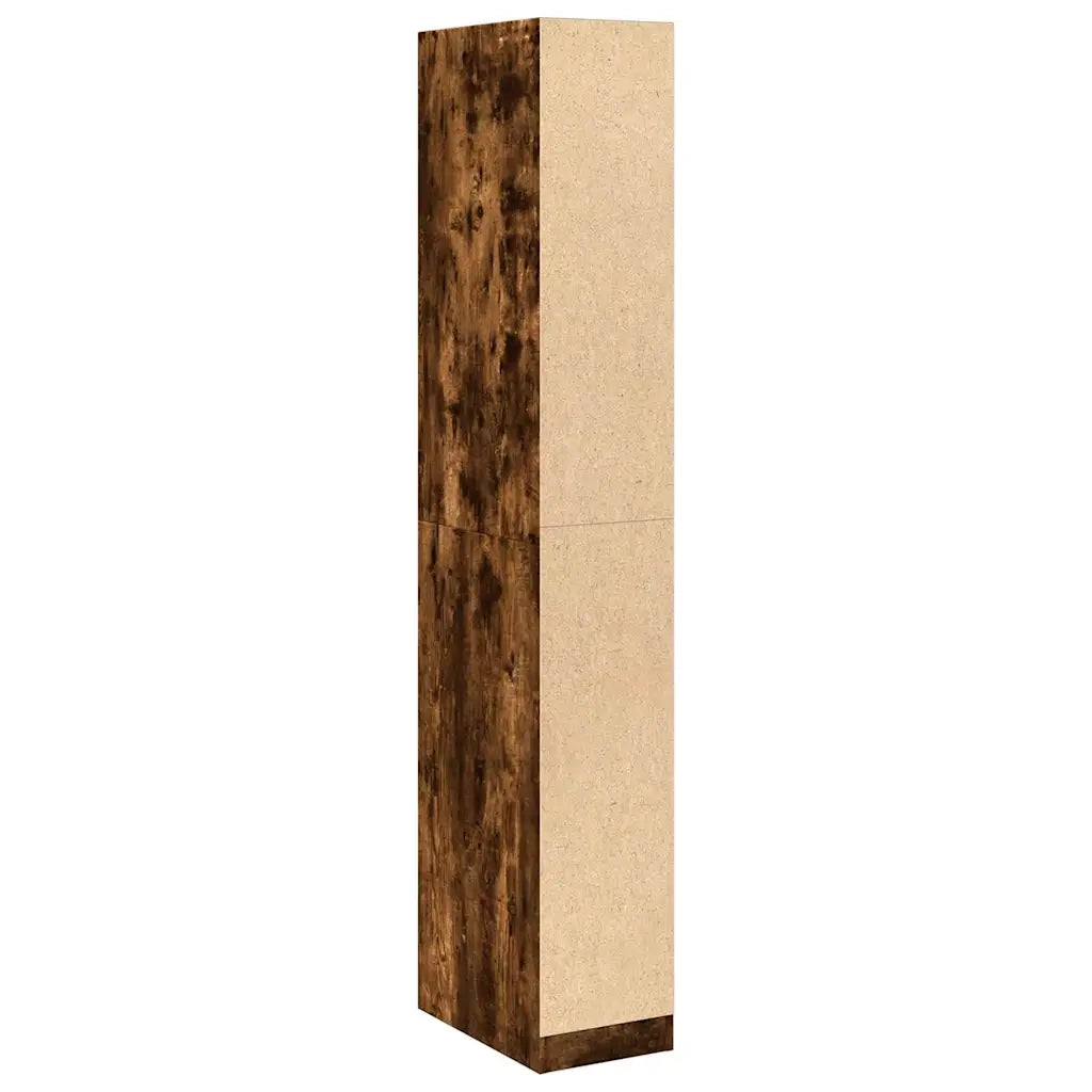 Armadio Rovere Fumo 30x50x200 cm in Legno Multistrato 3307688