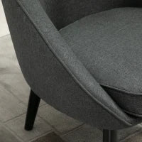Sedia da pranzo sedia da soggiorno sedia da ufficio sedia imbottita moderna poliestere legno grigio 71 x 65 x 75 cm