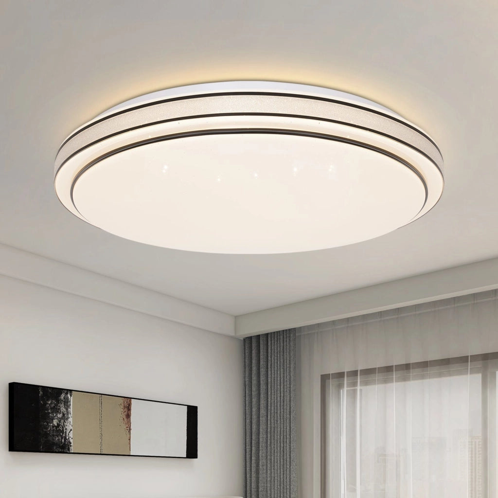 ZMH Lampada da soffitto LED moderna rotonda stella per camera letto cucina