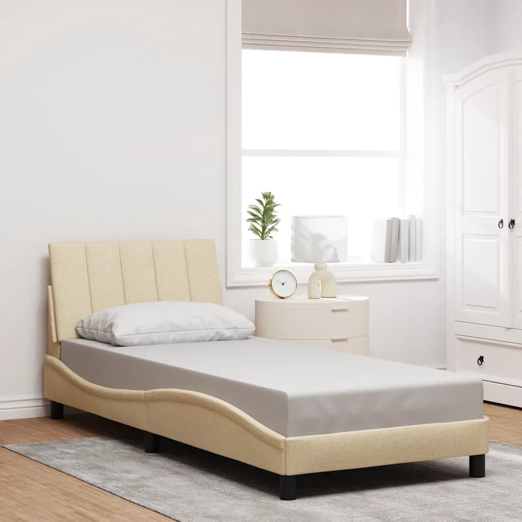 Giroletto senza Materasso Hanko Crema 80x200 cm in Tessuto 3310354