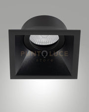 TOODLE FARETTO ATTACCO GU10 QUADRATO  NERO ORIENTABILE 9,3CM