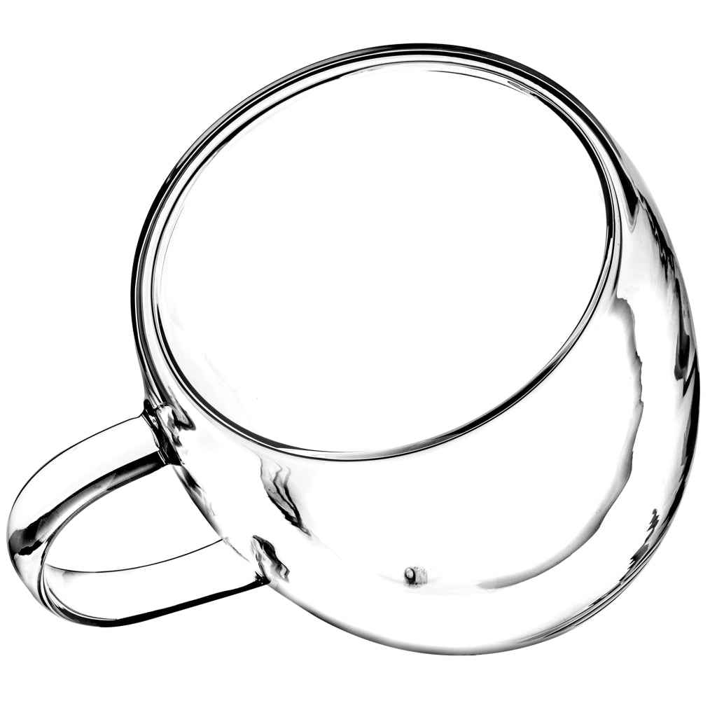 KADAX Tazza in Vetro con Manico Doppia Parete 250ml 2 pz
