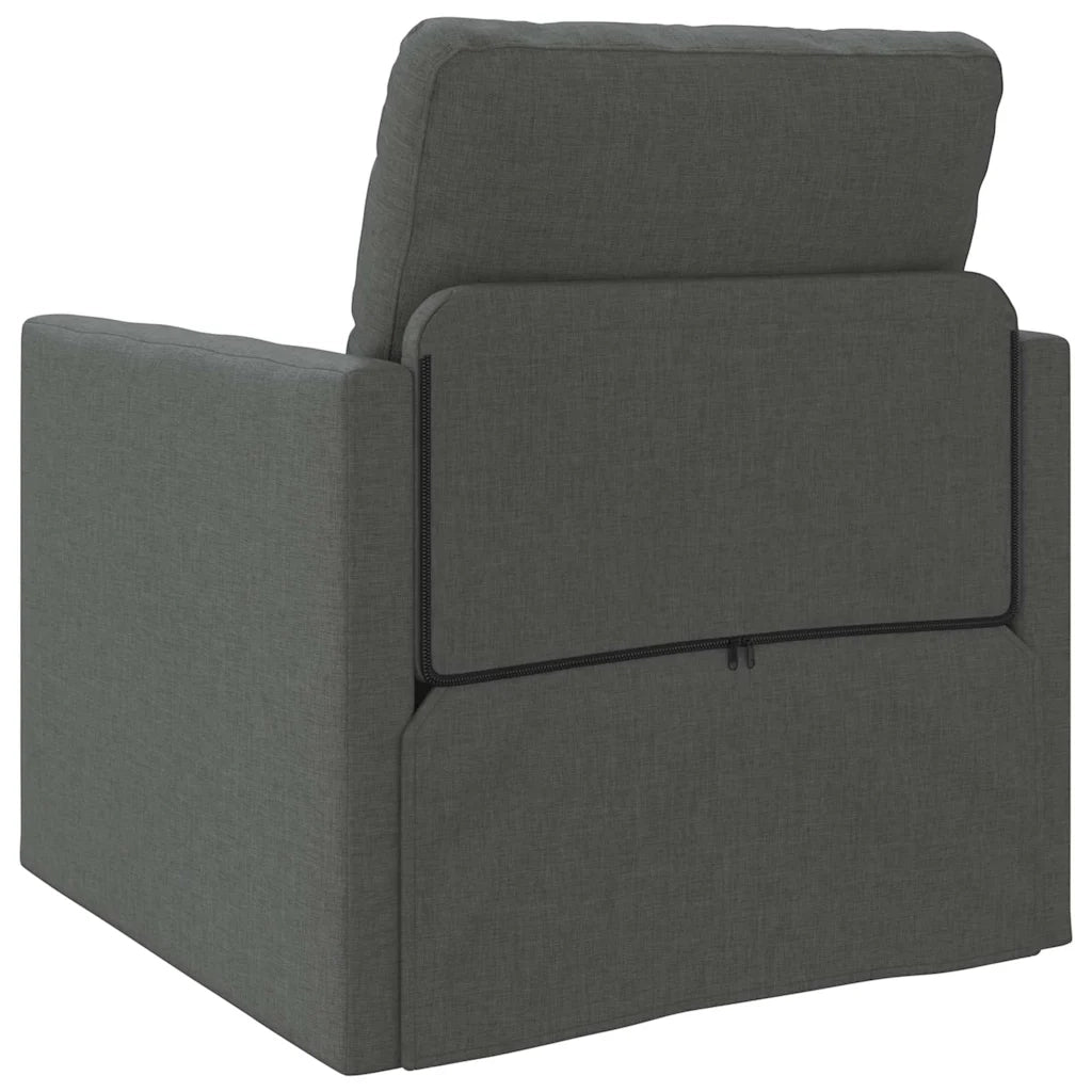 Divano letto-Sofa Letto-Daybed Grigio scuro 74 x 77 x 81 cm Tessuto