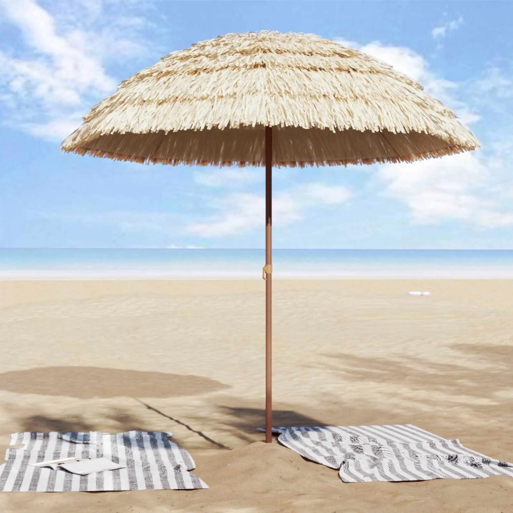 Ombrellone da Spiaggia-Ombrellone da mare Naturale 205 x 205 x 210 cm